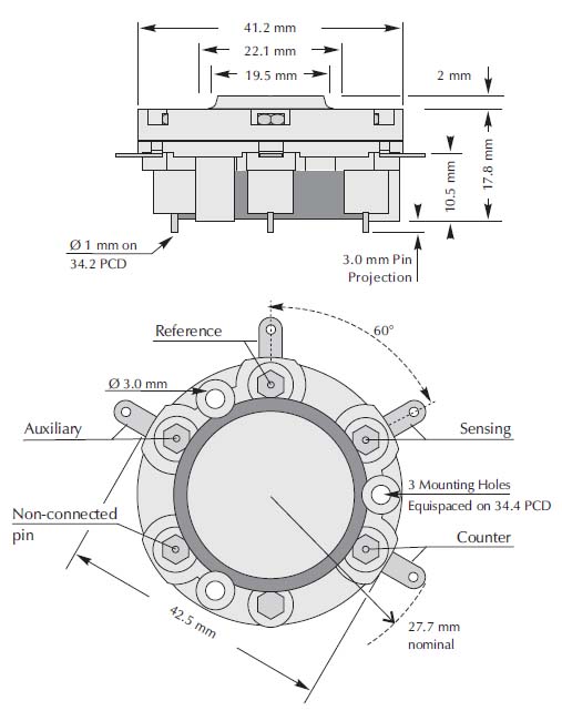 A3EF CiTiceL® Carbon Monoxide (CO) Gas Sensor Part Number: AB005-C09